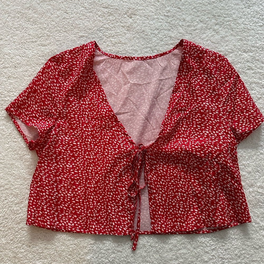 Tie front shirt